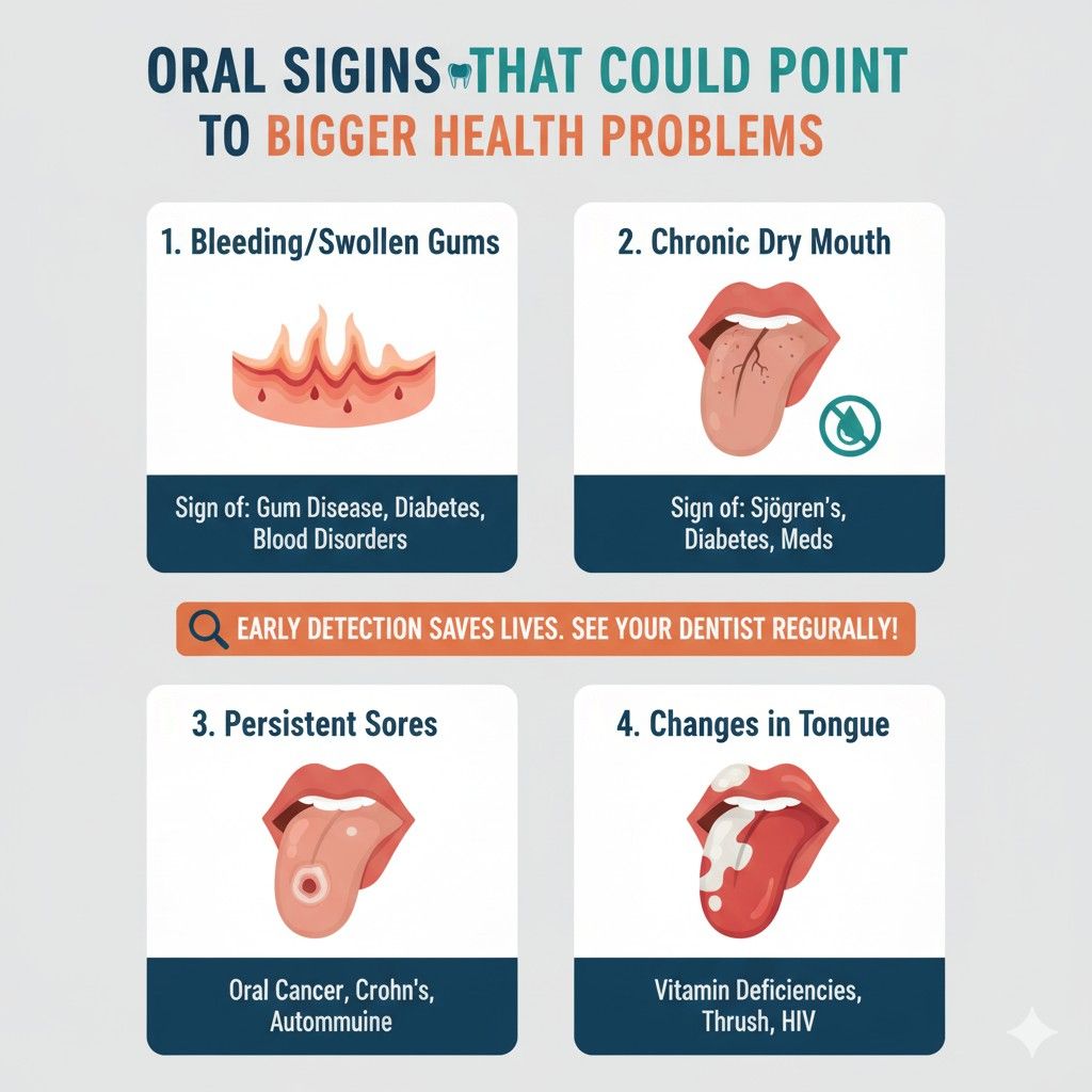 Oral Signs That Could Point to Bigger Health Problems